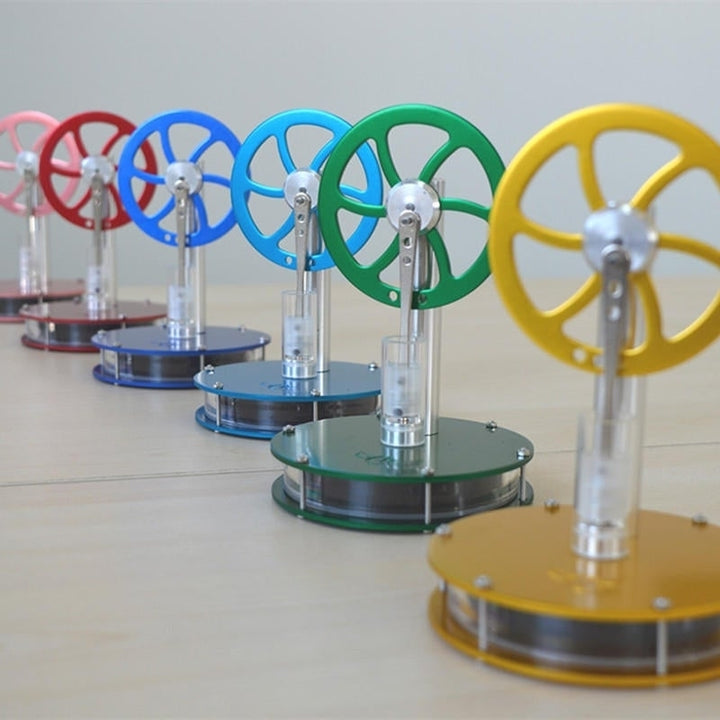 Low Temperature Difference Hot Air Stirling Engine Colorful STEM Model Physics Experiment Image 4