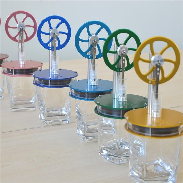 Low Temperature Difference Hot Air Stirling Engine Colorful STEM Model Physics Experiment Image 6