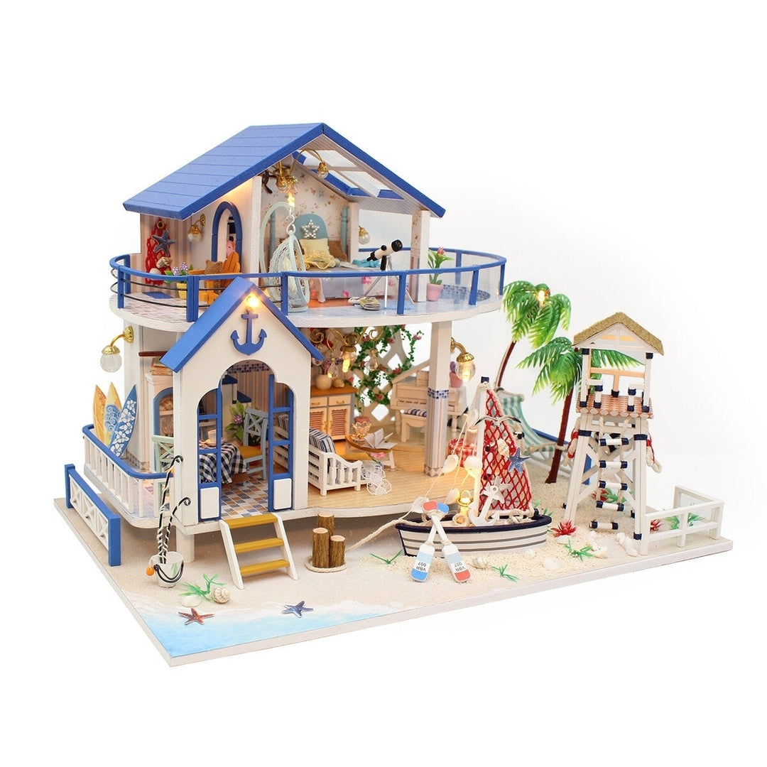 Legend Of The Blue Sea DIY Handmade Assemble Doll House Miniature Model with Lights Music for Gift Collection Home Image 1