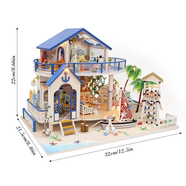 Legend Of The Blue Sea DIY Handmade Assemble Doll House Miniature Model with Lights Music for Gift Collection Home Image 2