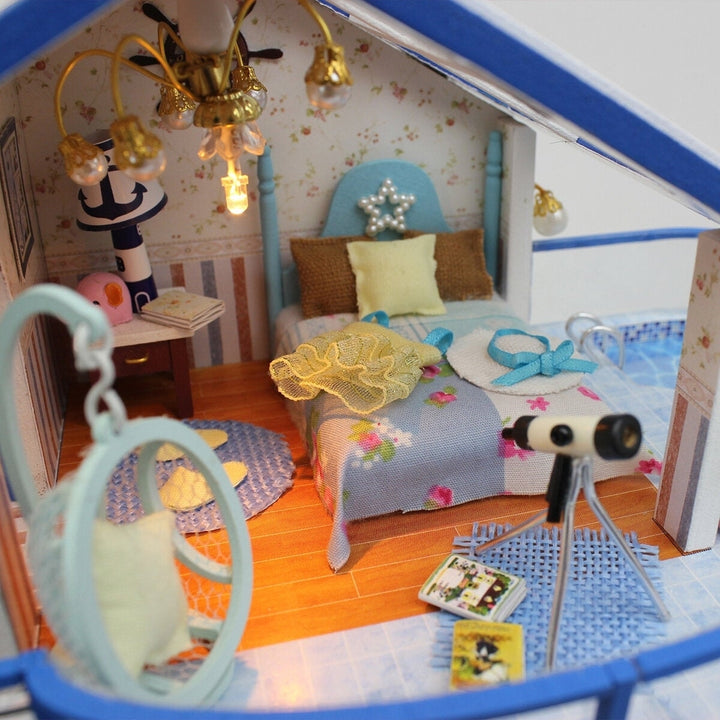 Legend Of The Blue Sea DIY Handmade Assemble Doll House Miniature Model with Lights Music for Gift Collection Home Image 4