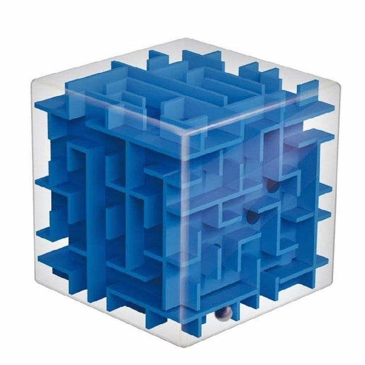 Magic Cube Maze Labyrinth Rolling Ball Balance Brain Teaser Toy Image 1