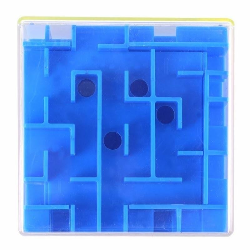 Magic Cube Maze Labyrinth Rolling Ball Balance Brain Teaser Toy Image 2