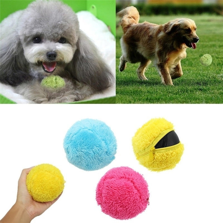 Microfiber Mop Rolling Ball Sweep Robots Automatic Vacuum Cleaner Plush Electronic Toys Random Color Image 4
