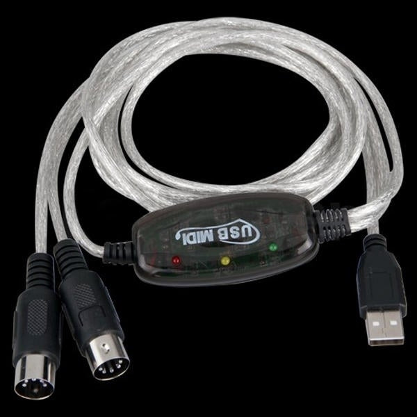 MIDI USB Cable Converter PC to Music Keyboard Adapter Image 3