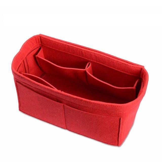 Make up Organizer Insert Bag For HandbagTravel Inner Purse Portable Cosmetic BagFit Cosmetic Bags Fit Speedy Image 2