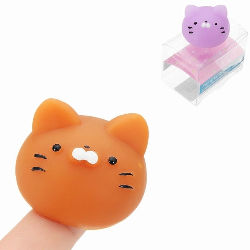 Maneki-neko Fortune Cat Kitten Squishy Squeeze Cute Healing Toy Kawaii Collection Stress Reliever Image 4