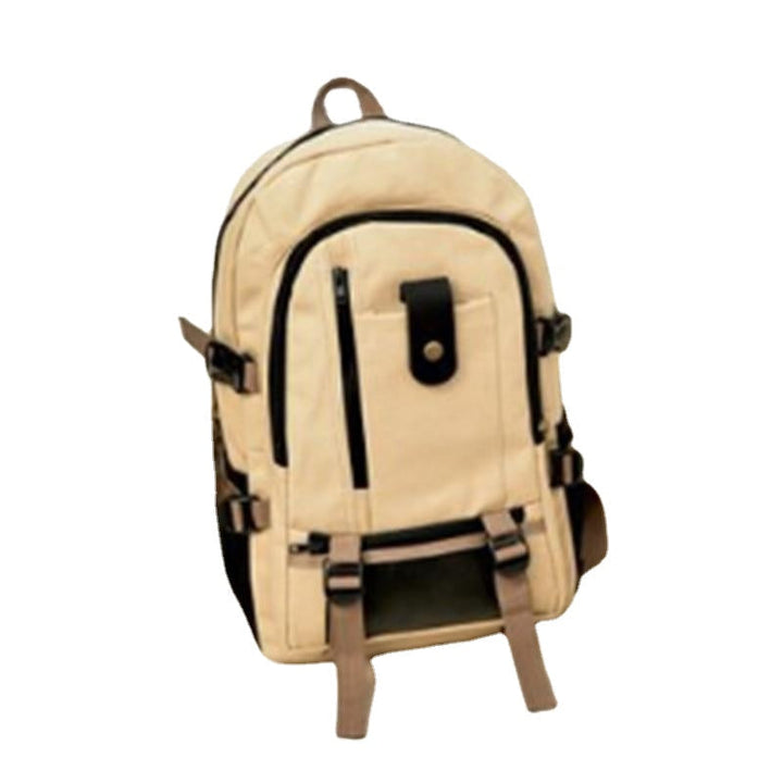 Men Vintage Canvas Backpack Rucksack Travel Sport Schoolbag Camping Bag Image 10
