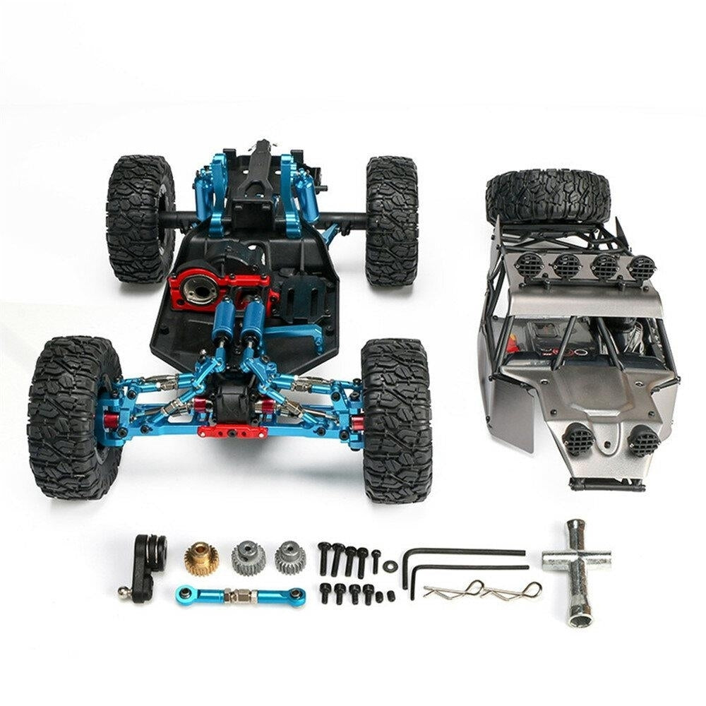 Metal Upgraded RC Frame Car Vehicles without Motor ESC Servo Battery TX RX Image 2