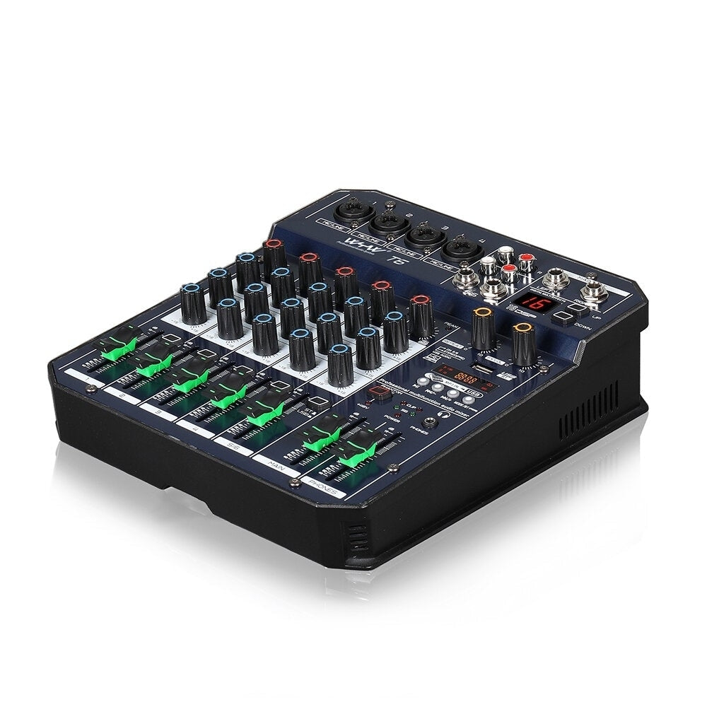 Mini 4 Channel Mono+1 Stereo Output USB 16 DSP Effects Audio Mixer With Bluetooth Image 3