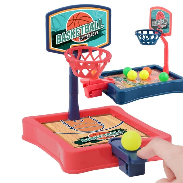 Mini Board Game Finger Ejection Basketball Machine Parent-child Interactive Table Decompression Shooting Puzzle Toy Image 3