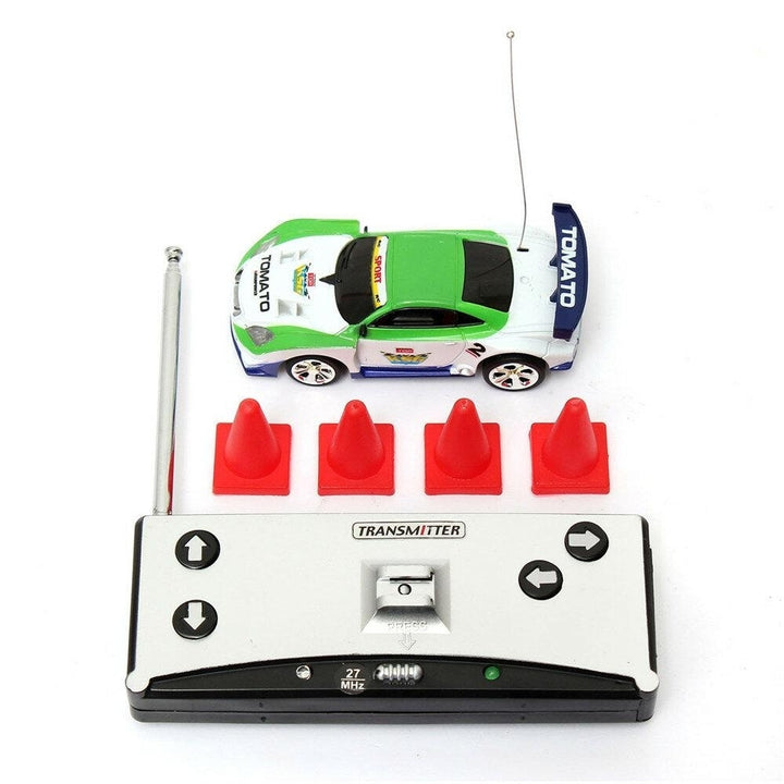 Mini Can Remote Radio Control Racing RC Car Vehicles Model LED Light Image 3
