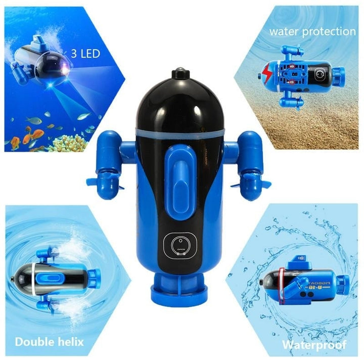 Mini Micro Radio Remote Control RC Sub Boat Racing Submarine Explorer Toys Gift Image 2