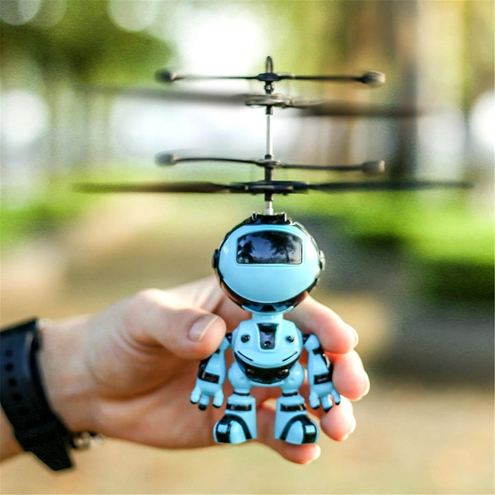 Mini LED Light Up Infrared Induction Drone Rechargeable Flying Unicorn Toy Hand-controlled Toys for Kids Gift Image 4