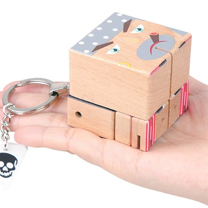 Mini Multi-function Puzzle Wooden Variety Pirates Novelties Cube Toys for Gift Image 3