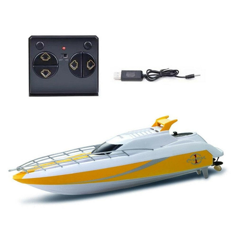 Mini RC Boat Toy High Speed Racing For Children Models Control Remote Kids Gift Image 1