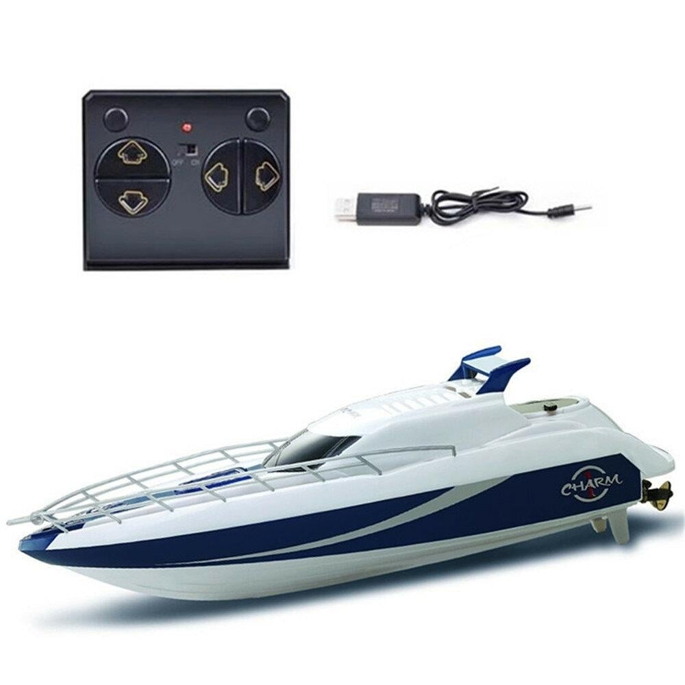 Mini RC Boat Toy High Speed Racing For Children Models Control Remote Kids Gift Image 1