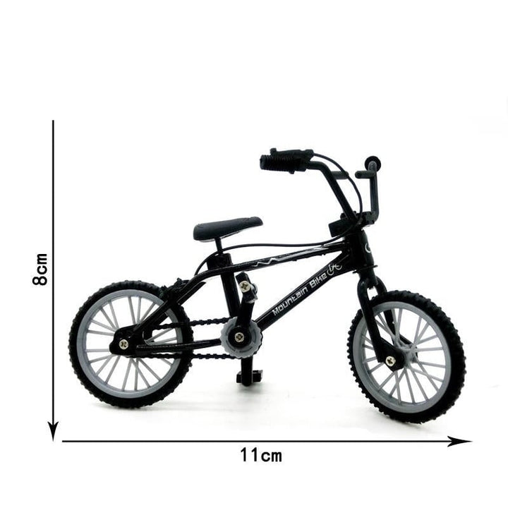 Mini Simulation Alloy Finger Bicycle Retro Double Pole Model wSpare Tire Diecast Toys With Box Packaging Image 4