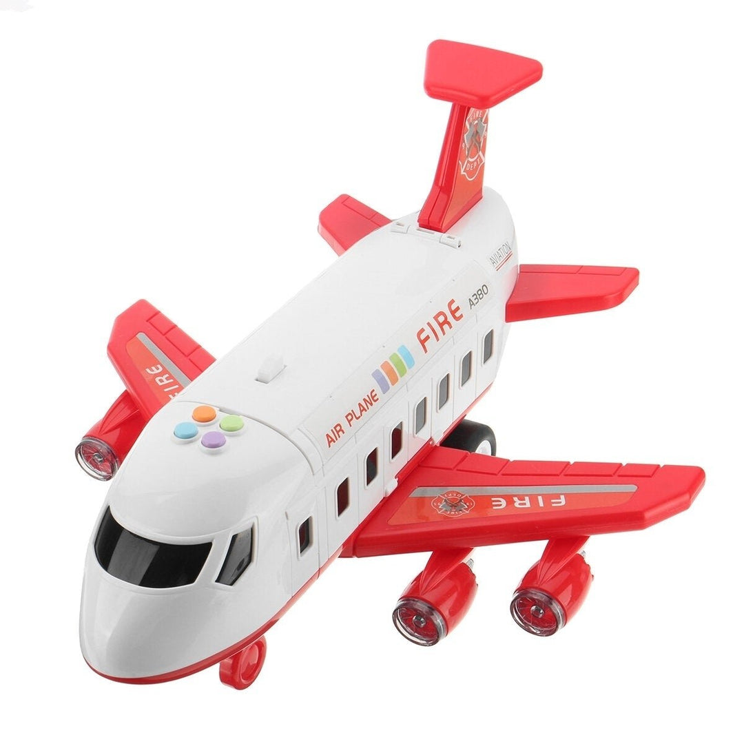 Multi-color Simulation Large Size Music Story Track Inertia Aircraft Passenger Plane Airliner Diecast Model Toy for Kids Image 1
