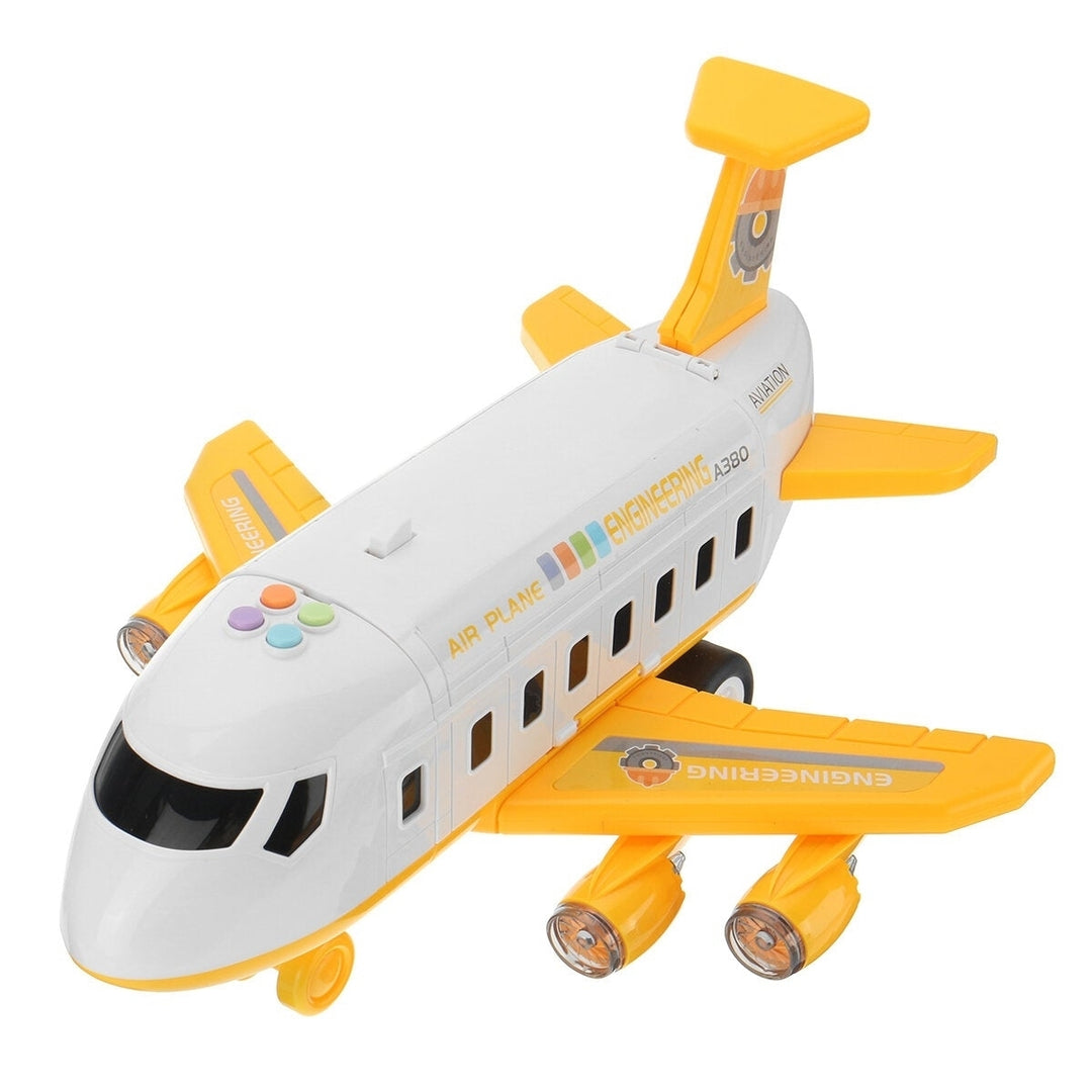 Multi-color Simulation Large Size Music Story Track Inertia Aircraft Passenger Plane Airliner Diecast Model Toy for Kids Image 8