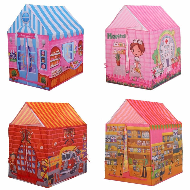 Multi-style Simulation Cartoon Polyester Safety Material Easy Set Up Kids Play Tent Toy for Indoor and Outdoor Game Image 1