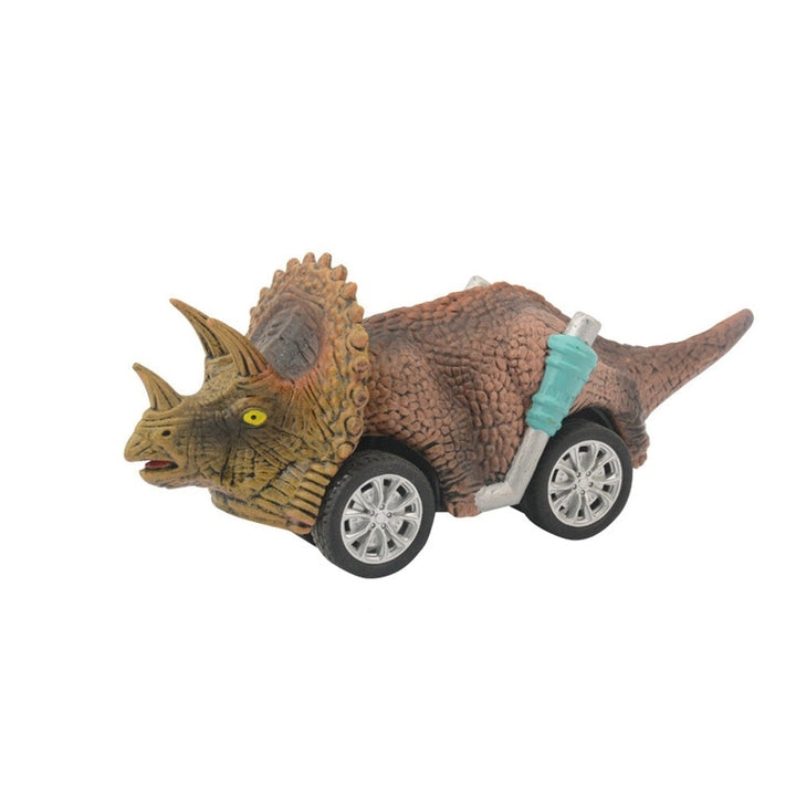 Multi-shape Simulation Cartoon Cuteness Dinosaur Animal Doll Four-wheel Drive Return Inertial Push and Pull Car Toy for Image 6
