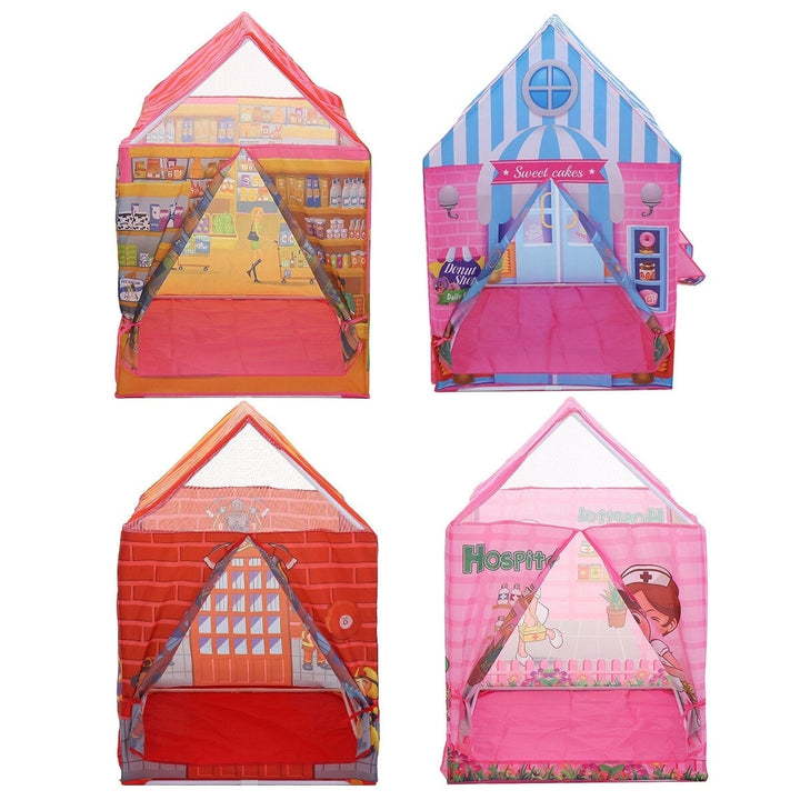 Multi-style Simulation Cartoon Polyester Safety Material Easy Set Up Kids Play Tent Toy for Indoor and Outdoor Game Image 4