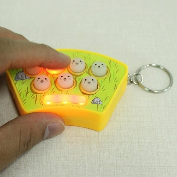 Mini Whack-A-Mouse Mole Attack Game Key Chain Amusement Game Image 7