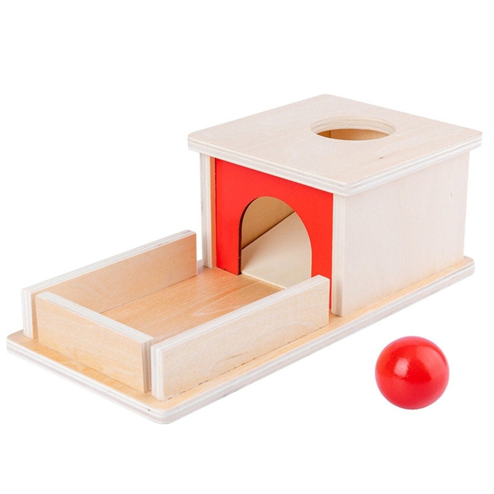 Montessori Object Permanence Box Wooden Permanent Box Practical Learning Educational Toy for Kids Gift Image 2