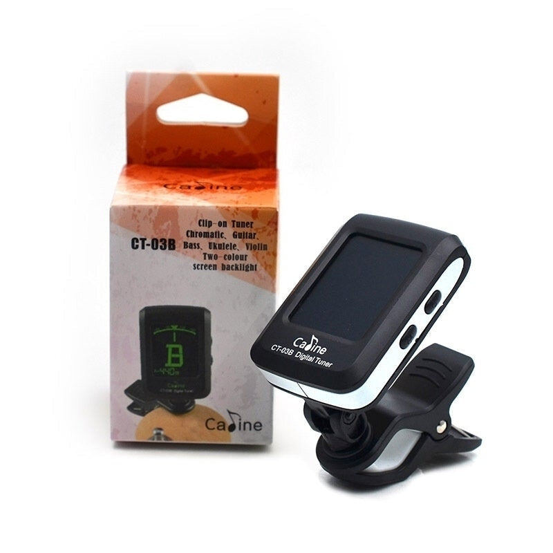 Multi-functional Electric Acoustic Guitar Tuner Digital Tuner LCD Clip-On Chromatic Guitar Bass Ukulele Violin Image 1