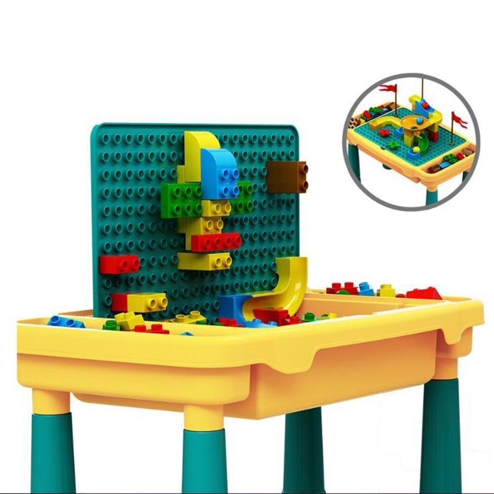 Multi-functional Compatible with Building Block Learning Table for Children Education Toys Image 1