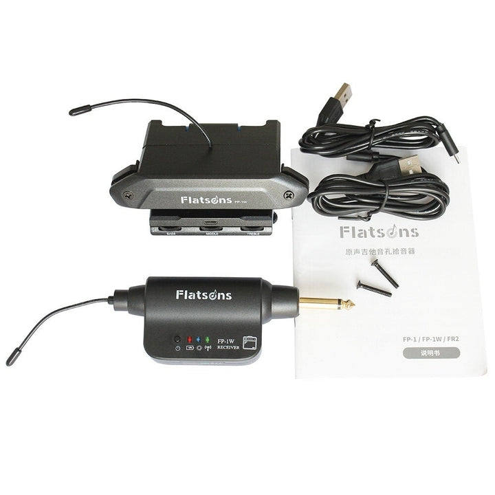Multi-functional Acoustic Guitar Pickup Sound Hole Pickup with Volume,Bass,Middle,Treble Controls Phase Switch Image 7