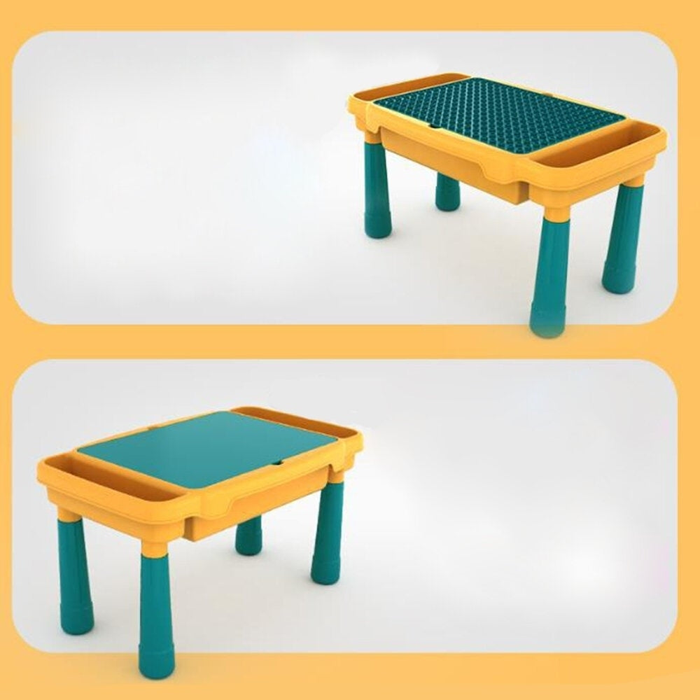 Multi-functional Compatible with Building Block Learning Table for Children Education Toys Image 4
