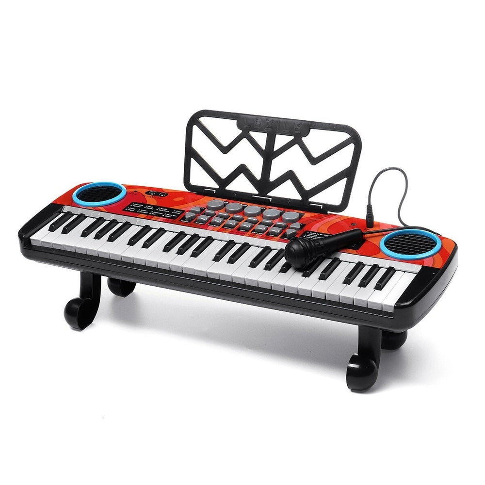 Musical 49 Keys Electronic Keyboard Digital Piano LED Screen wMicrophone Image 2