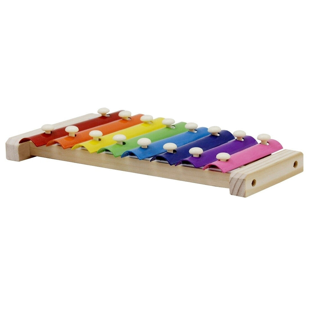 Musical Instrument 8 Tone Hand Knock Xylophone Aluminum Piano for Children Educational Toy Image 4