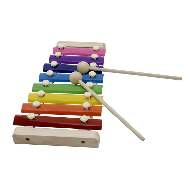 Musical Instrument 8 Tone Hand Knock Xylophone Aluminum Piano for Children Educational Toy Image 4