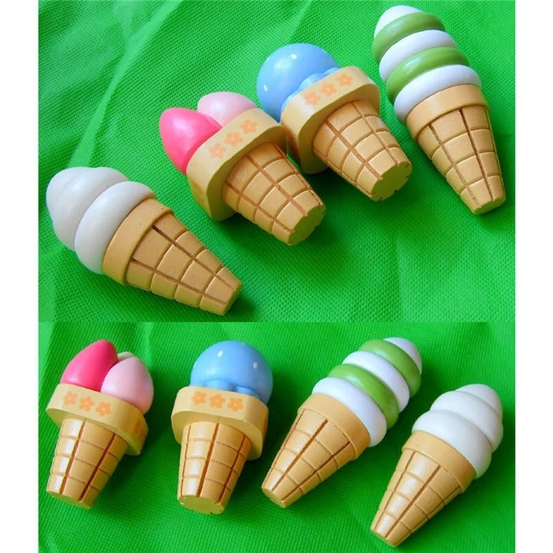 Wooden Kids Toy Play House Strawberry Ice Cream Stand Gifts 1 Set Image 6