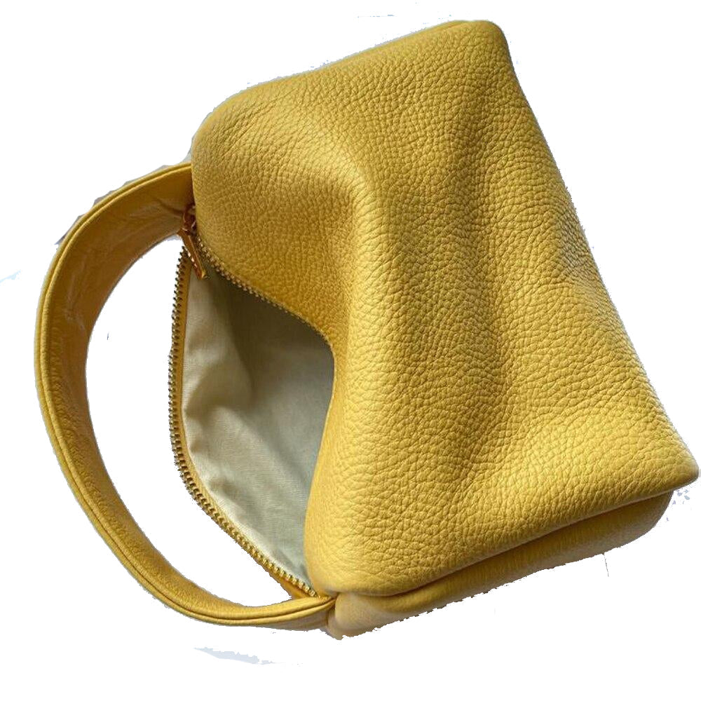 Natural Cowhide Wide Handbags Genuine Leather Office Mobile Phone Pockets Women Handbag fine Portable Bags Image 9