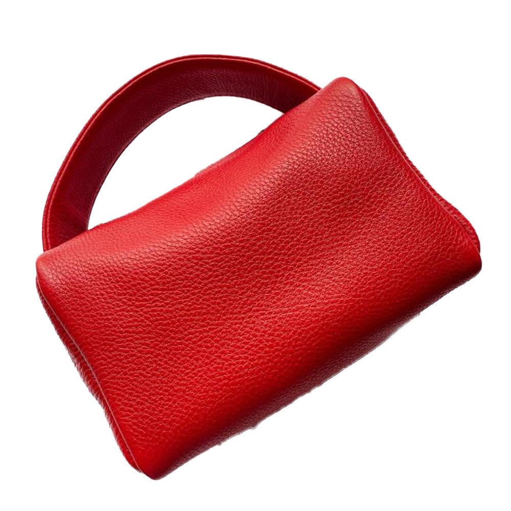 Natural Cowhide Wide Handbags Genuine Leather Office Mobile Phone Pockets Women Handbag fine Portable Bags Image 10