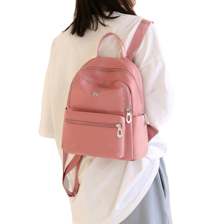 Designer Nylon Backpack Teenager Students Solid Color Mochila High School Bag Women Travel Girls Shoulder Image 2