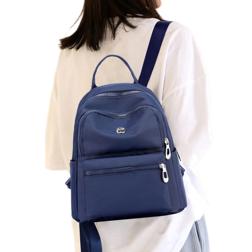 Designer Nylon Backpack Teenager Students Solid Color Mochila High School Bag Women Travel Girls Shoulder Image 3