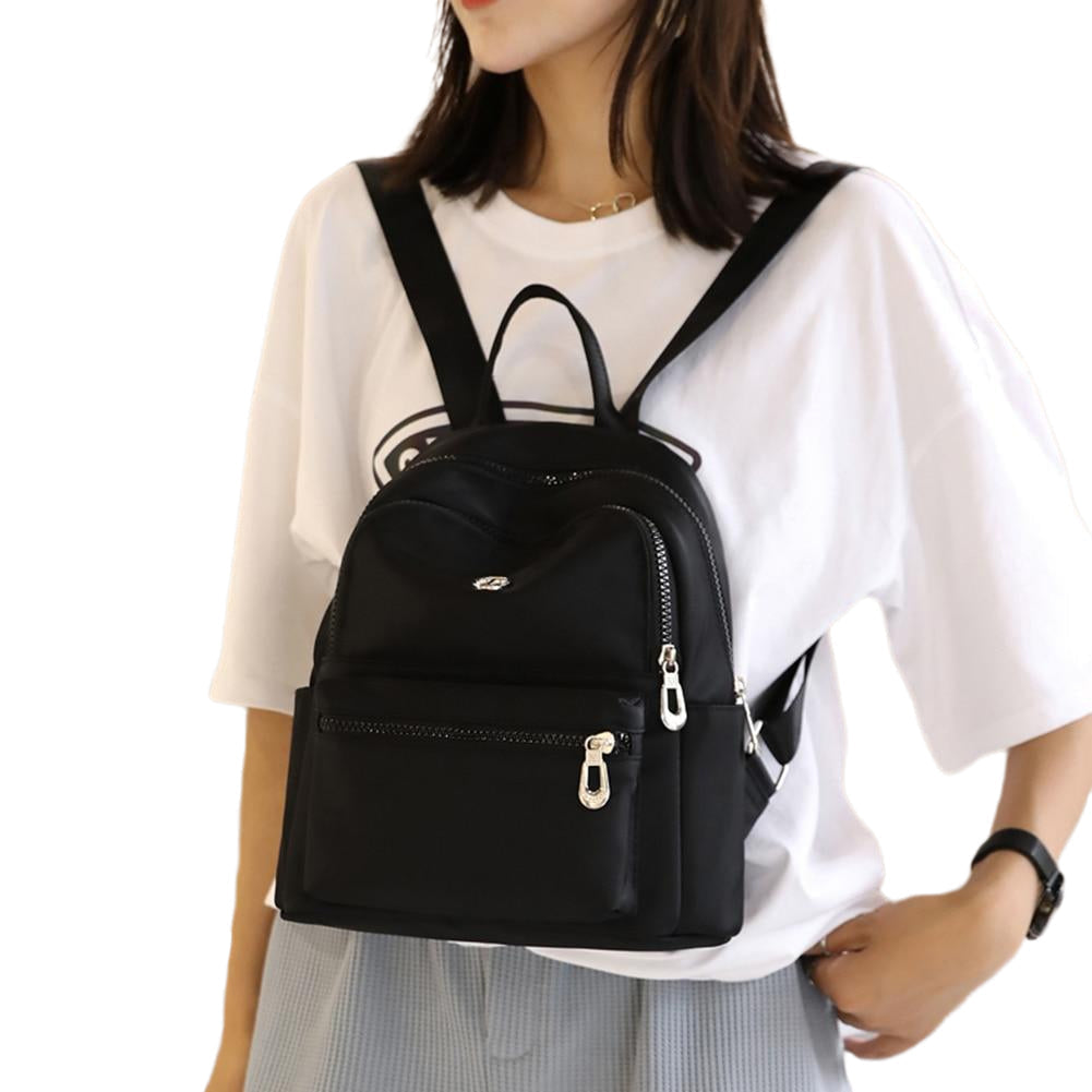 Designer Nylon Backpack Teenager Students Solid Color Mochila High School Bag Women Travel Girls Shoulder Image 4