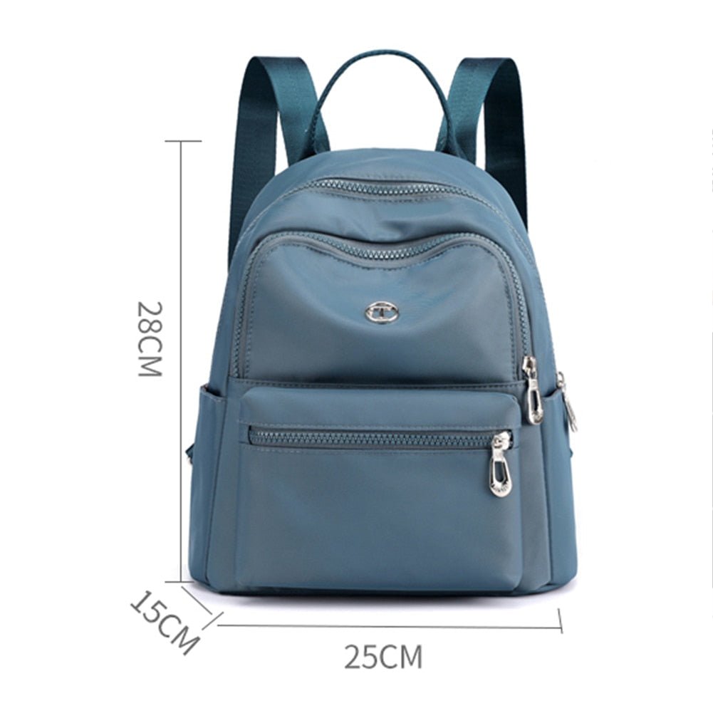 Designer Nylon Backpack Teenager Students Solid Color Mochila High School Bag Women Travel Girls Shoulder Image 4