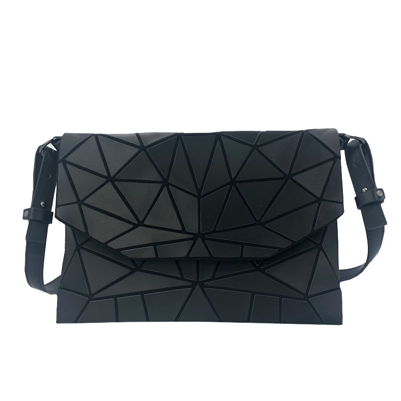 Geometric Evening Bag Women Chain Shoulder Bags Girls Folding Handbags And Purse Luminous Casual Clutch Messenger Bag Image 3