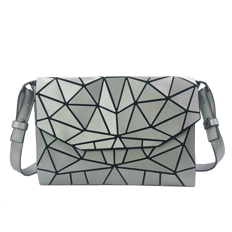 Geometric Evening Bag Women Chain Shoulder Bags Girls Folding Handbags And Purse Luminous Casual Clutch Messenger Bag Image 1