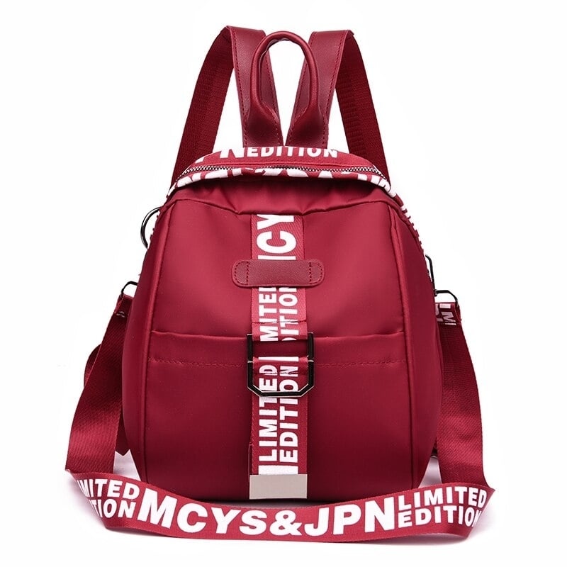 Waterproof Nylon Women Backpack Zipper School Bags For Teenagers Girls Small Pendant Female Multifunction Rucksack Image 1