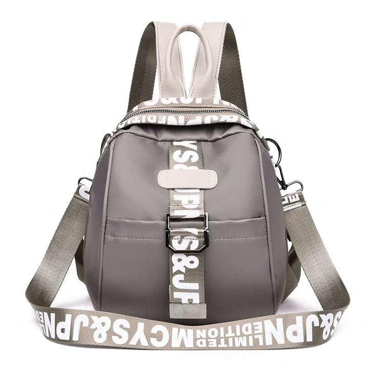 Waterproof Nylon Women Backpack Zipper School Bags For Teenagers Girls Small Pendant Female Multifunction Rucksack Image 8