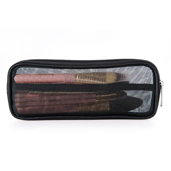 Portable Makeup Brushes Holder Case Women Mesh Cosmetic Organizer Tools Pouch Beauty Brush Bag Girl Image 6