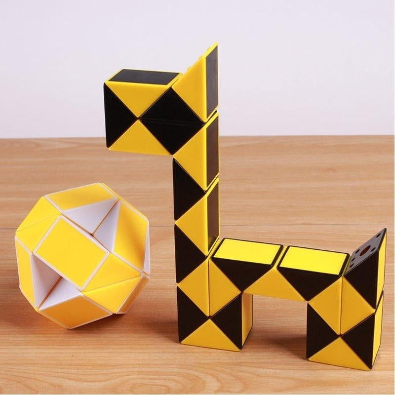Original Speed Magic Cube Snake Puzzle Ruler Twist 24 Blocks Educational Funny Toys For Children Image 7