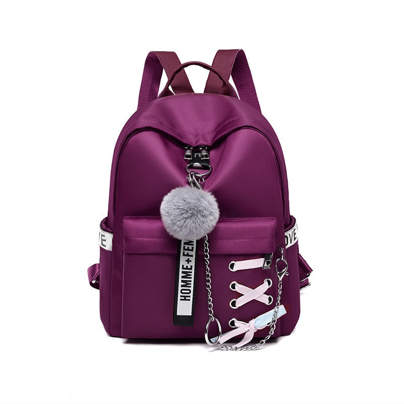 Oxford Women Backpacks Waterproof Female Shoulder Backpack Fashion Teenage Girls School Bags Retro Girl Book Bag Image 4